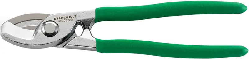 Stahlwille 6630 5 220 KABELSCHERE VERCHROMT 220 MM 66305220 Kabelschere Geeignet für (Abisoliertechnik) Alu- und Kupferkabel, ein- und mehrdrähtig 70 mm² von Stahlwille – Produktbild 2 von 2