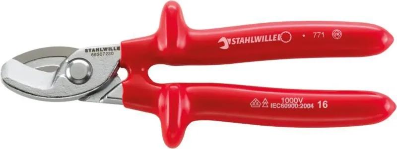 Stahlwille 6630 7 220 KABELSCHERE VDE 220 MM 66307220 Kabelschere Geeignet für (Abisoliertechnik) Alu- und Kupferkabel, ein- und mehrdrähtig 70 mm² von Stahlwille – Produktbild 1 von 2