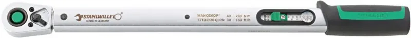 Stahlwille 721QR/20 QUICK 50204120-DAkkS Drehmomentschlüssel kalibriert (DAkkS-akkreditiertes Labor) 40 - 200 Nm de Stahlwille – image du produit
