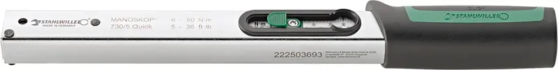 Stahlwille 730/5 QUICK 50184005-DAkkS Drehmomentschlüssel kalibriert (DAkkS-akkreditiertes Labor) 6 - 50 Nm de Stahlwille – image du produit