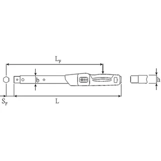 Clé Dynamométrique 14x18 730n/65 130-650nm de Stahlwille, Kleurloos – image du produit 3 sur 3