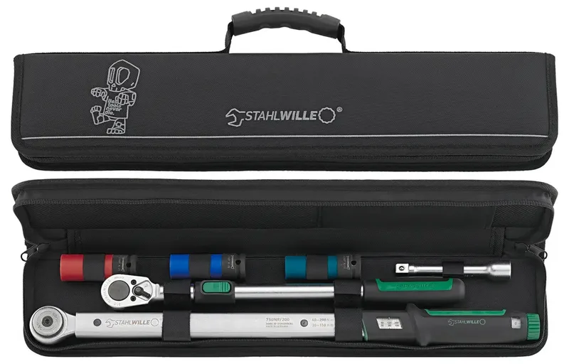 Stahlwille 750NR/516/3/1 NDE 96010130 Drehmomentschlüssel-Set 1/2 (12.5 mm) 40 - 200 Nm von Stahlwille – Produktbild
