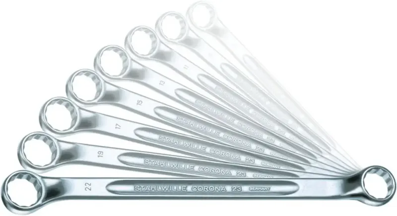 Stahlwille 96410704 2021-08-23 Doppel-Ringschlüssel-Satz Schlüsselweite (Metrisch) 6 - 22 mm fra Stahlwille – produktbillede