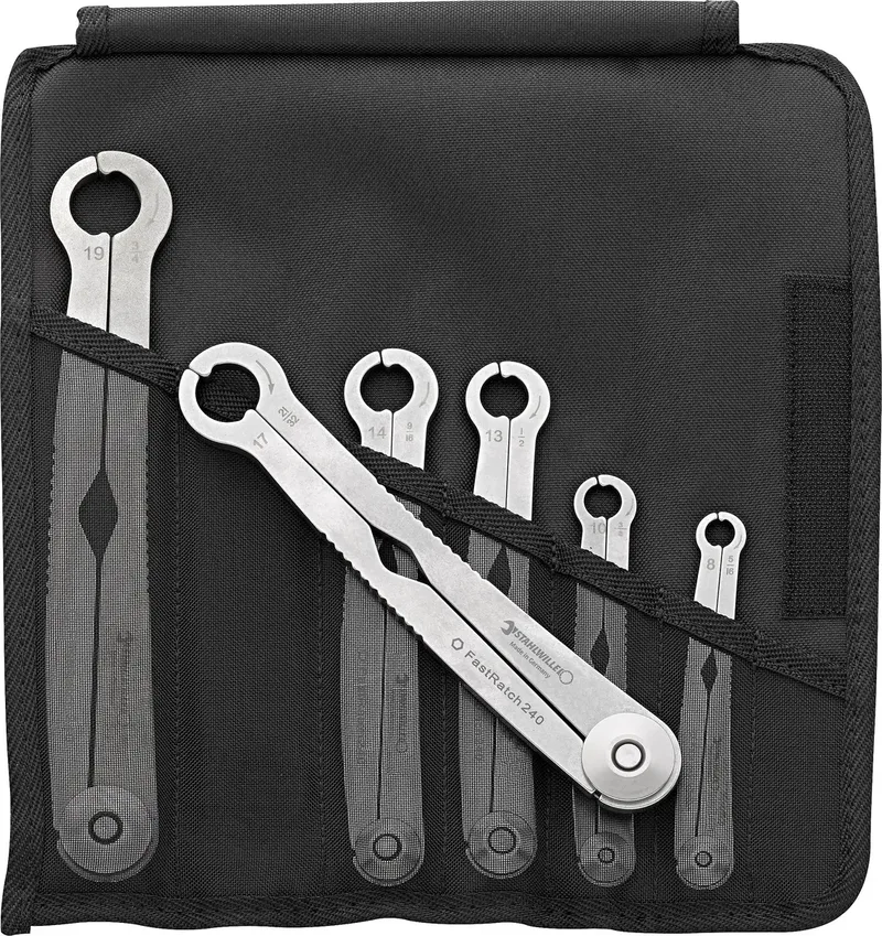 Stahlwille 96411006 240/6 Ratschen-Einringschlüssel-Satz 6teilig Schlüsselweite (Metrisch) 8 - 19 mm von Stahlwille – Produktbild 1 von 2