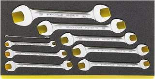 Stahlwille 96830124 TCS WT 10A/9 Doppel-Maulschlüssel-Satz Schlüsselweite (Zoll) 1/2 - 25/32 fra Stahlwille – produktbillede 1 af 2