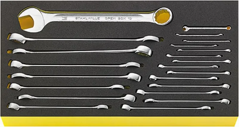 Stahlwille 96830125 TCS WT 13A/22 Ring-Maulschlüssel-Satz Schlüsselweite (Metrisch) 8 - 19 mm by Stahlwille – product image 1 of 2