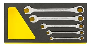 Stahlwille 96830651 TCS 17F/12 Ring-Ratschenschlüssel-Satz Schlüsselweite (Metrisch) 8 - 19 mm von Stahlwille – Produktbild 1 von 2