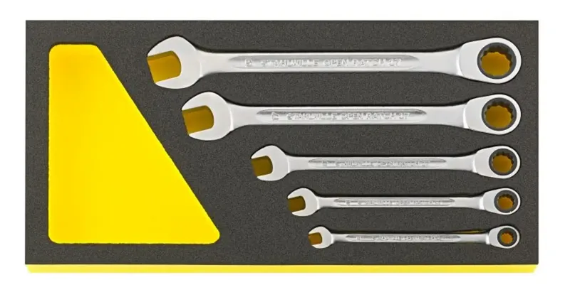 Stahlwille 96830651 TCS 17F/12 Ring-Ratschenschlüssel-Satz Schlüsselweite (Metrisch) 8 - 19 mm von Stahlwille – Produktbild 1 von 2