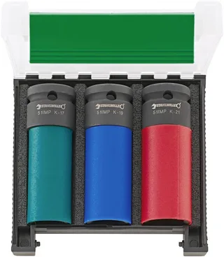 Stahlwille 96838103 51IMP K/3 Wielmoersleutel by Stahlwille, Green, Blue, Red – product image 1 of 3