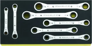 Stahlwille 96838751 TCS 25/7 Ring-Ratschenschlüssel-Satz Schlüsselweite (Metrisch) 8 - 19 mm von Stahlwille – Produktbild 1 von 2