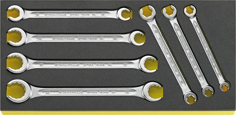 Stahlwille 96838758 TCS 24/7, 8X10-19X22 MM Ringnøgle-sæt Nøglebredde (metrisk) (kun til del) 8 - 22 mm fra Stahlwille – produktbillede 2 af 2