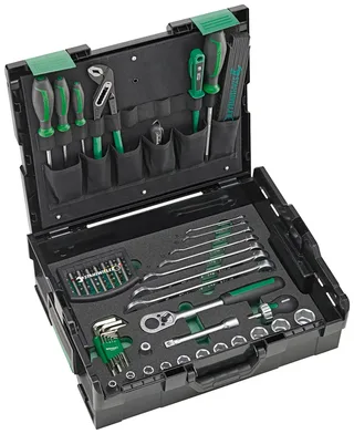 Stahlwille 97830700 STW L-BoXX Basisset Boîte à outils garnie plastique ABS noir, vert de Stahlwille – image du produit 1 sur 2