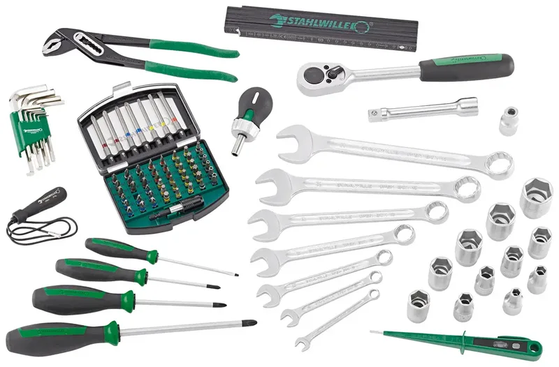 Stahlwille 97830700 STW L-BoXX Basisset Boîte à outils garnie plastique ABS noir, vert de Stahlwille – image du produit 2 sur 2