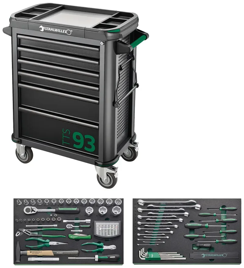 Stahlwille 98830177 Werkstattwagen Herstellerfarbe: Schwarz, Grün de Stahlwille – image du produit 1 sur 3