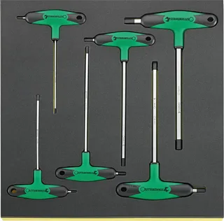 TCS 10768-2K/6 Haakse schroevendraaierset 3 mm, 4 mm, 5 mm, 6 mm, 8 mm, 10 mm 6-delig de Stahlwille – image du produit 2 sur 2