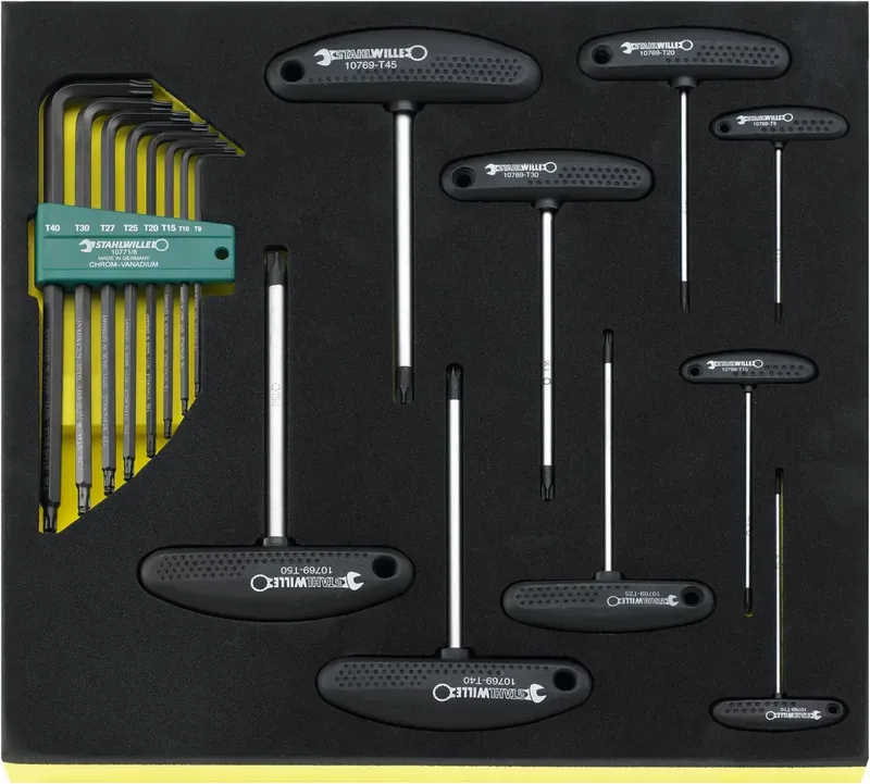 TCS 10769+10771/17 Haakse schroevendraaierset von Stahlwille – Produktbild 2 von 2