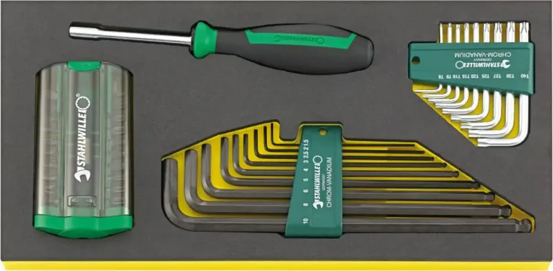 TCS 1201/4000/10766/38 Haakse schroevendraaierset 39-delig från Stahlwille – produktbild 1 av 2