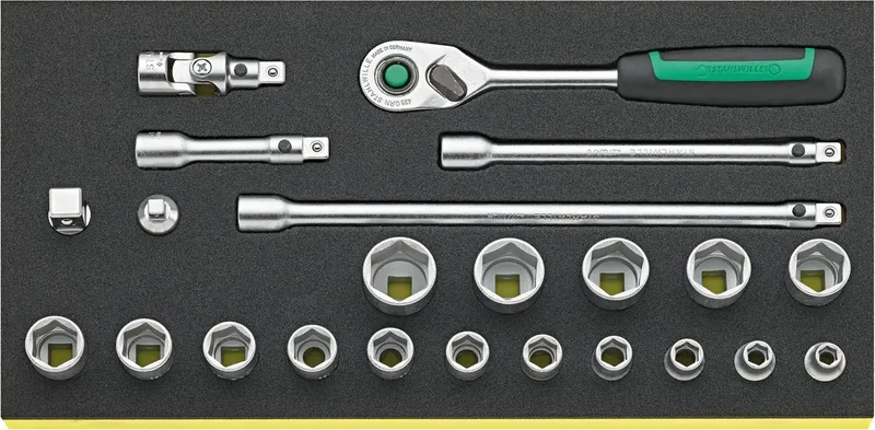 TCS 3/8 ZOLL 456/16/7 QR Steckschlüsselsatz 96830370 von Stahlwille – Produktbild 2 von 2