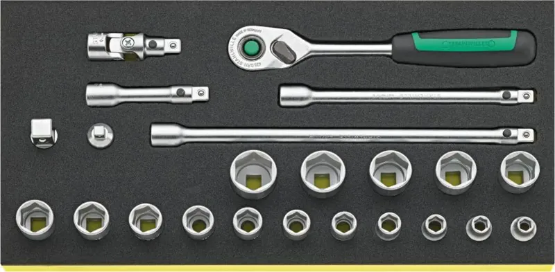 TCS 3/8 ZOLL 456/16/7 QR Steckschlüsselsatz 96830370 von Stahlwille – Produktbild 1 von 2