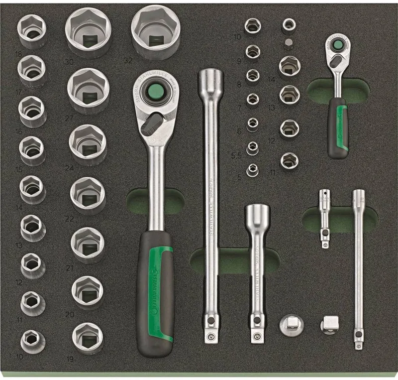 TCS 40/52/6QR 96830264 Dopsleutelset von Stahlwille, Kleurloos – Produktbild