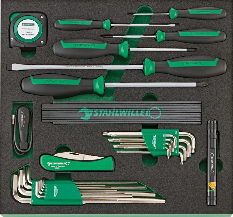 TCS-Einlage TCS 5 821/27 27-teilig von Stahlwille, Grün – Produktbild