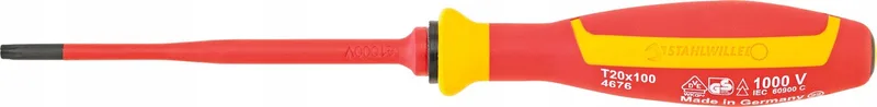 VDE Torx Schroevendraaier T20 x 100mm - Geïsoleerd by Stahlwille – product image