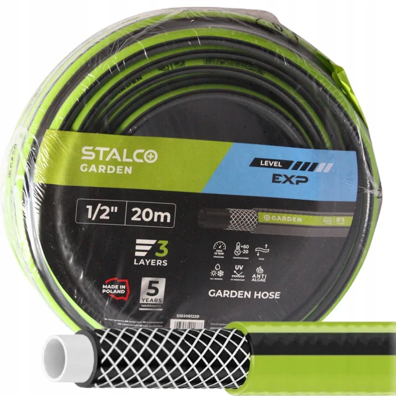 3-laags Tuinslang 1/2" x 20m - Sterk, Knikvrij & Duurzaam de Stalco – image du produit