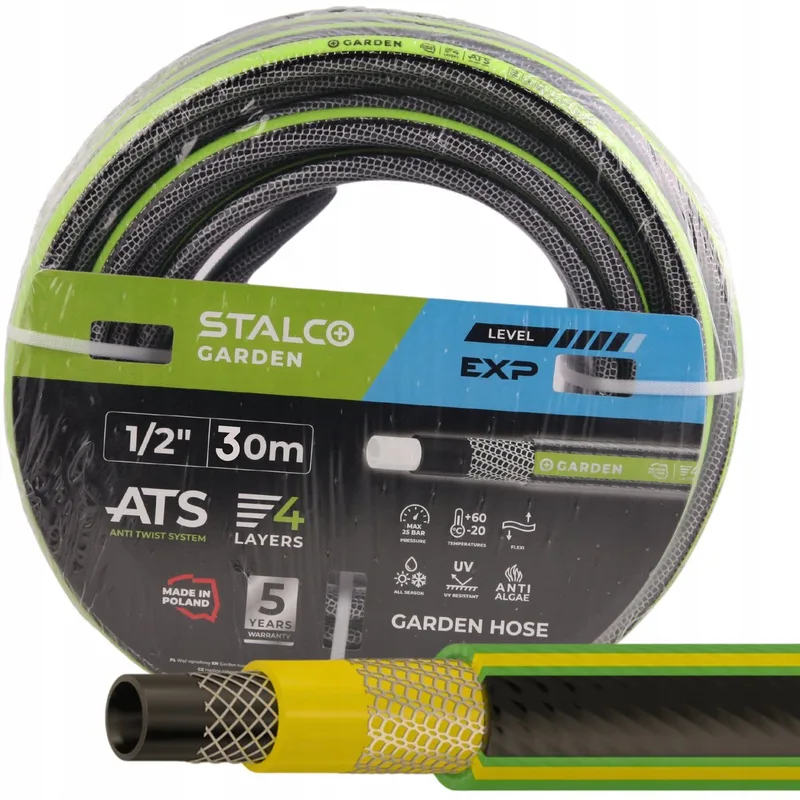 4-Laags Tuinslang 1/2" x 30m - Sterk, Knikvrij & Flexibel by Stalco – product image