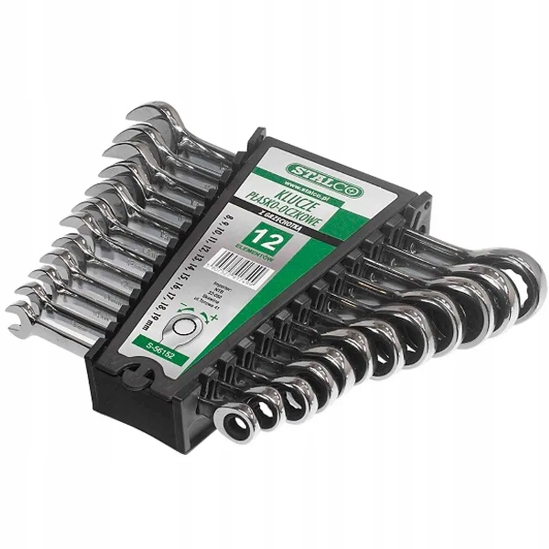 6-delige ringsleutelset met Ratel 8-13mm by Stalco – product image