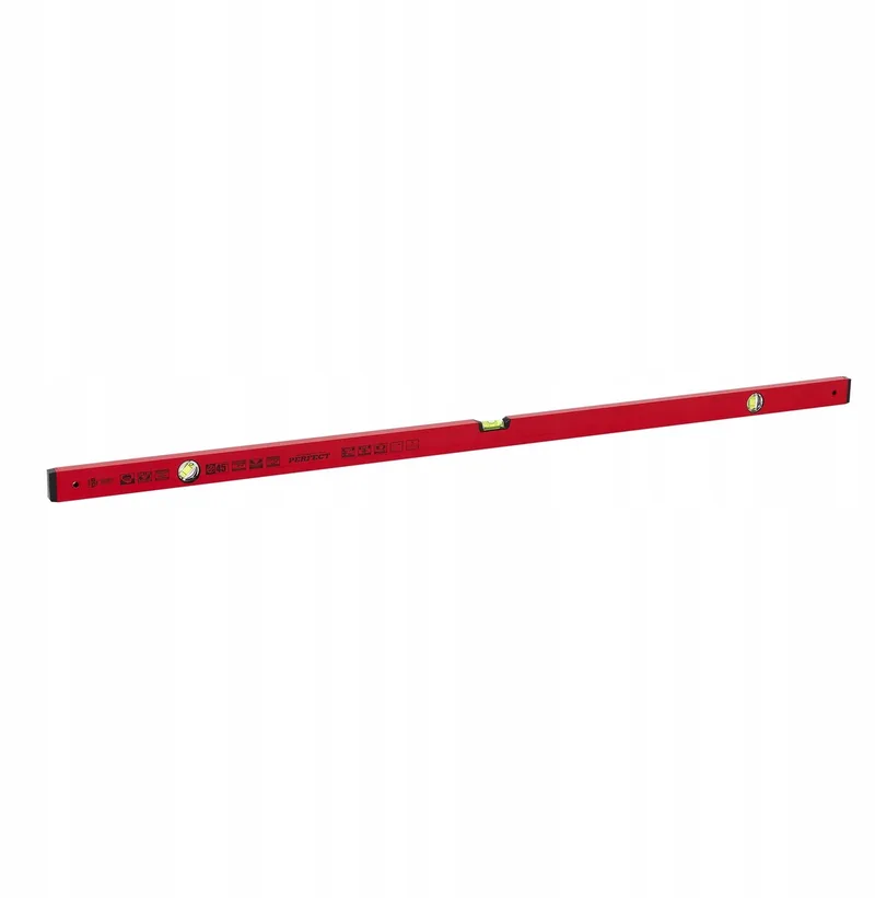 Aluminium Waterpas 150cm Rood - Nauwkeurig & 45° Hoek de Stalco – image du produit