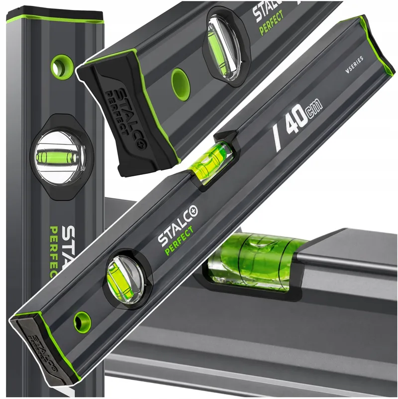 Aluminium Waterpas 40cm Antraciet Stalco V-series S010265511 by Stalco – product image