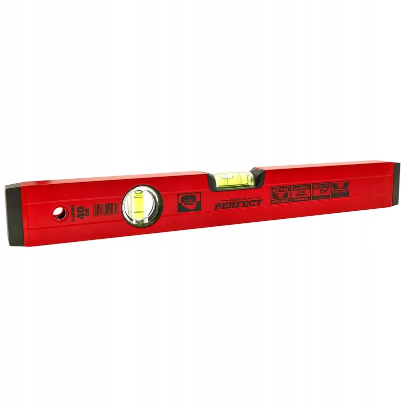 Aluminium waterpas 60cm - Precisie en duurzaamheid van Stalco, Rood – productafbeelding