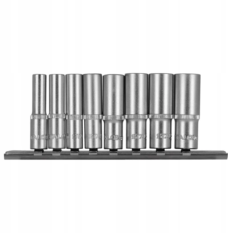 Diepe Doppenset 1/4" 8 Delig - 6-13mm CrV Staal by Stalco – product image