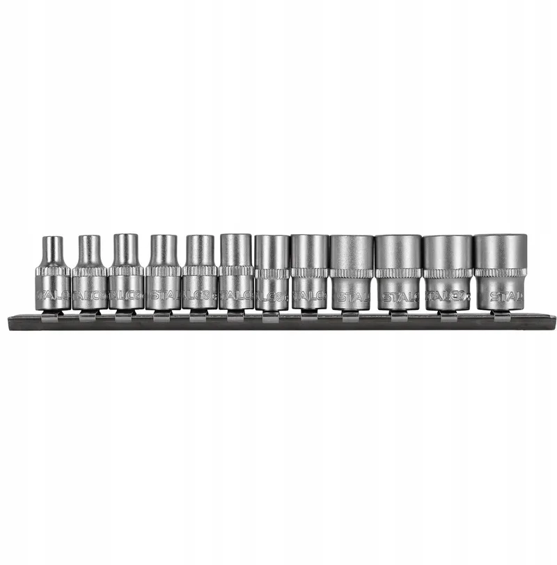 Doppenset 1/4" 12-delig CrV Staal by Stalco, Silver – product image