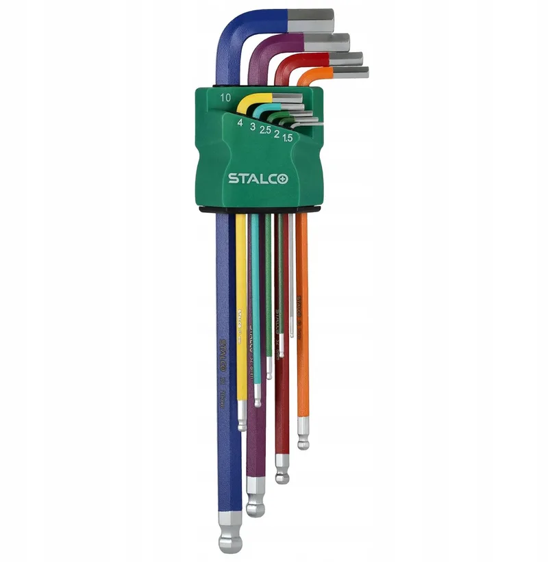 Extra Lange Inbussleutelset met Kegelbeker - 1,5-10mm de Stalco – image du produit
