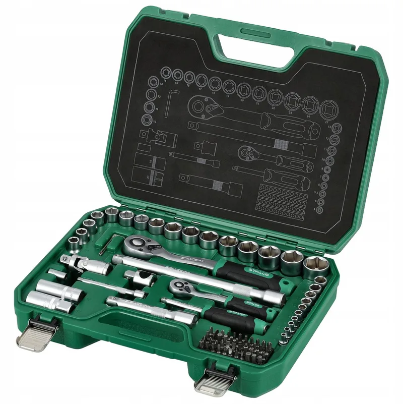 Gereedschapset 84 Delen - 1/2" & 1/4" Dopsleutels by Stalco – product image