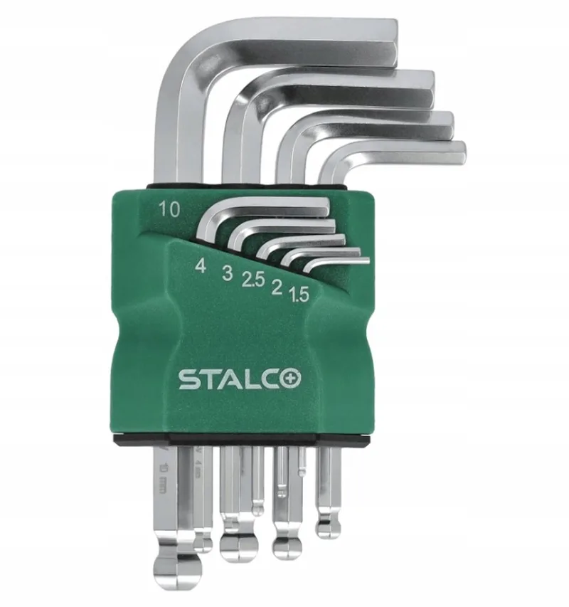 inbussleutelset S-48368 - 9-delig chroom-vanadium von Stalco – Produktbild