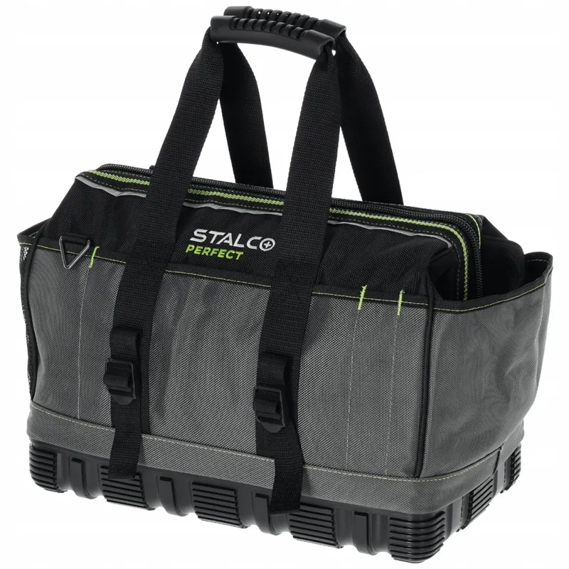 Perfect Gereedschapstas 16" - Robuuste Constructie & Veel Opbergruimte de Stalco, Gris – image du produit