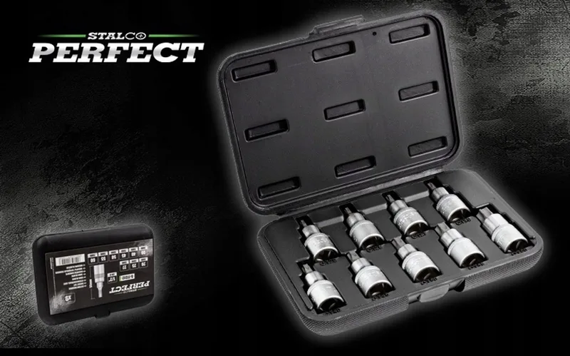 Perfect Torx Dopsleutel Set 9 Delig 1/2" Cr-V Staal by Stalco, Grey – product image
