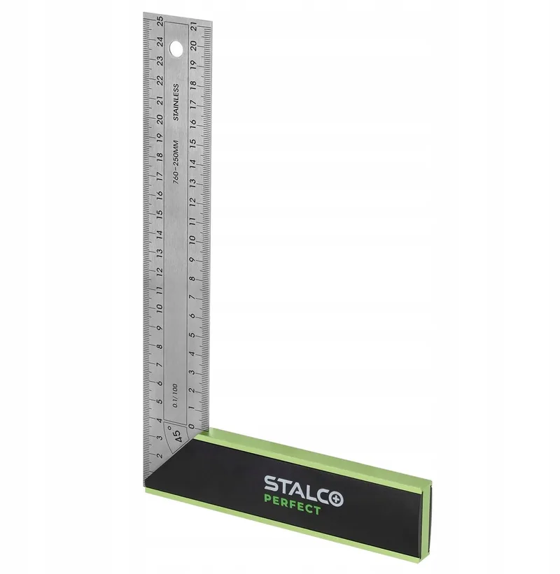 PERFECT Winkelhaak RVS 250 mm - Precisie voor ambachtslieden de Stalco – image du produit