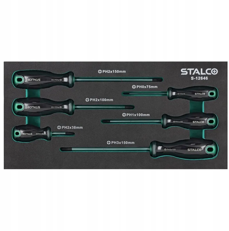 Phillips Schroevendraaierset S2, 6 Delig, EVA Inleg by Stalco – product image