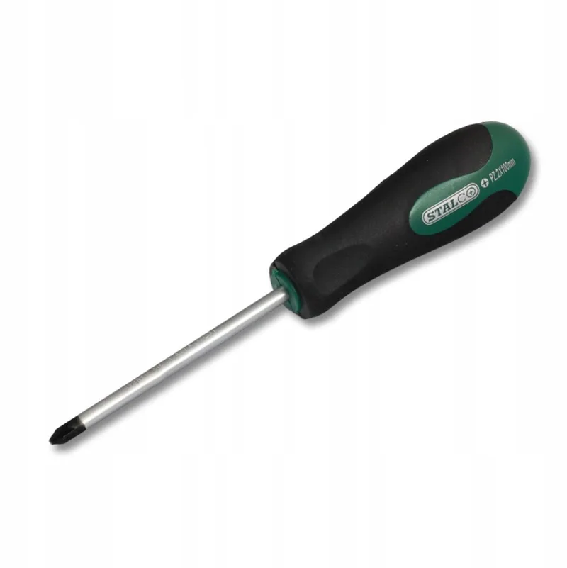 Pozidriv Schroevendraaier 2x100mm met Magnetische Punt de Stalco, Metallic – image du produit