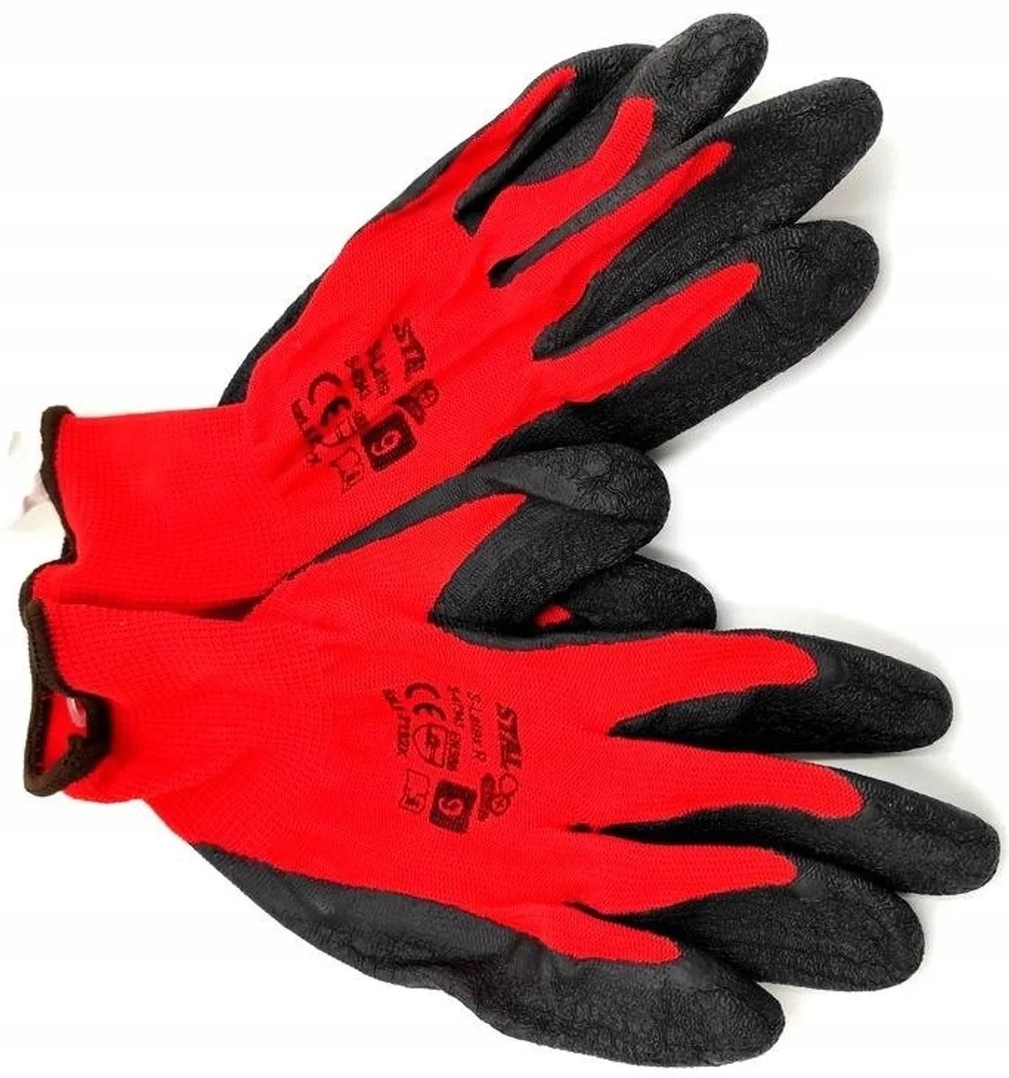 Premium - Polyester Werkhandschoenen - Latex Coating - Verhoogde Grip de Stalco, Gris, 9 – image du produit