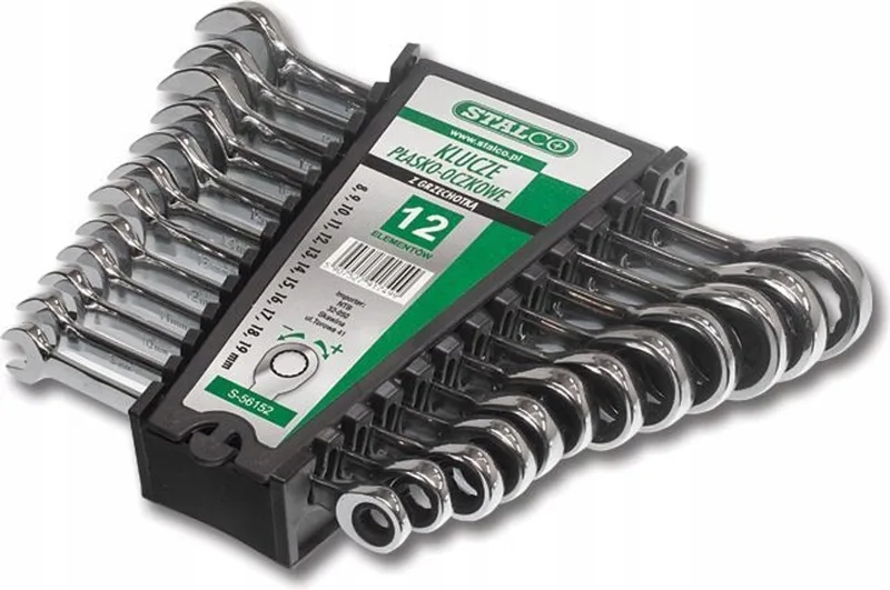 Ringsleutelset met Ratel, 12-delig (S-56152) von Stalco – Produktbild