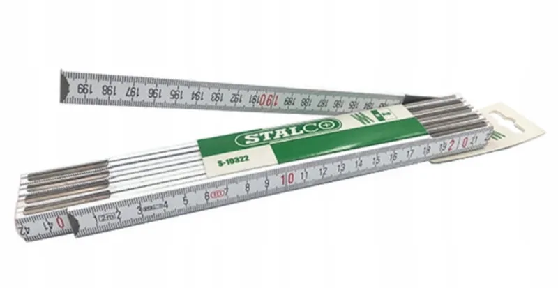 Series - Opvouwbare Houten Meetlat - 2m - CE MID Gecertificeerd - AutoStop Systeem de Stalco, Groot – image du produit