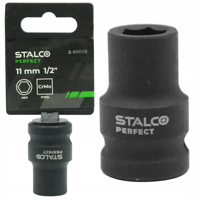 Slagdop 11mm 6-kant 1/2" kort slagvast Stalco by Stalco – product image