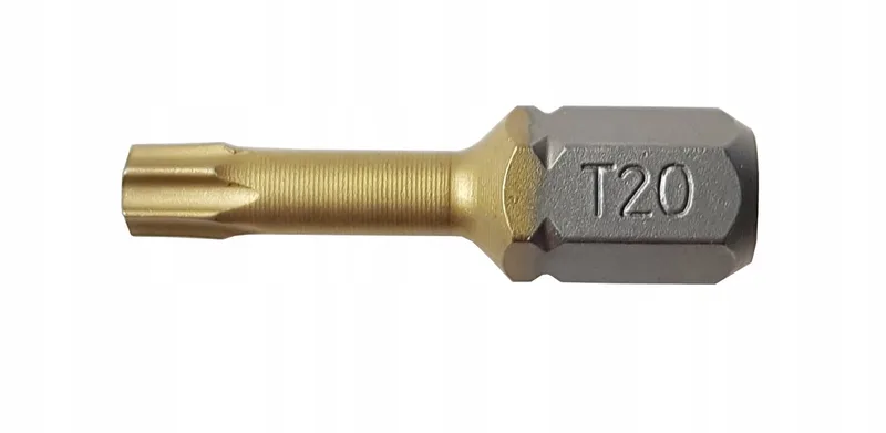 Torx 20x25 Titanium Bit - 1/4" - S2 Staal van Stalco – productafbeelding