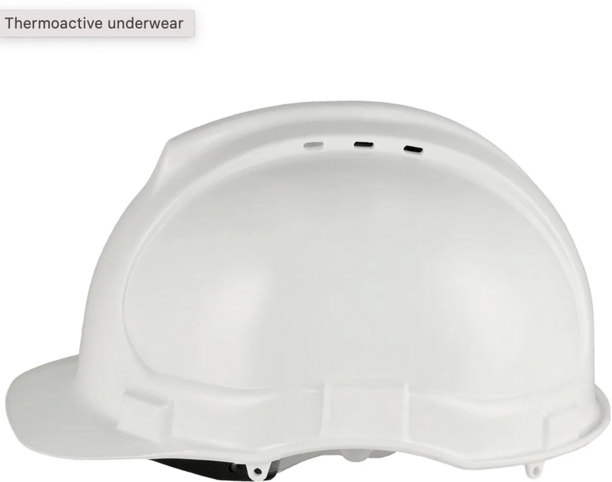 Veiligheidshelm – Bouwhelm met Verstelbare Binnenwerk – EN397 – Comfortabel & Slagvast – Bouwhelm de Stalco, Blanc – image du produit