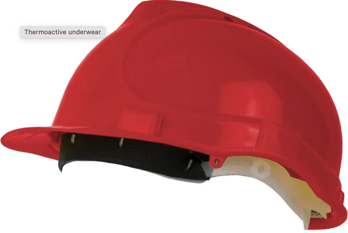 Veiligheidshelm – Bouwhelm met Verstelbare Binnenwerk – EN397 – Comfortabel & Slagvast – Bouwhelm de Stalco, Rouge – image du produit