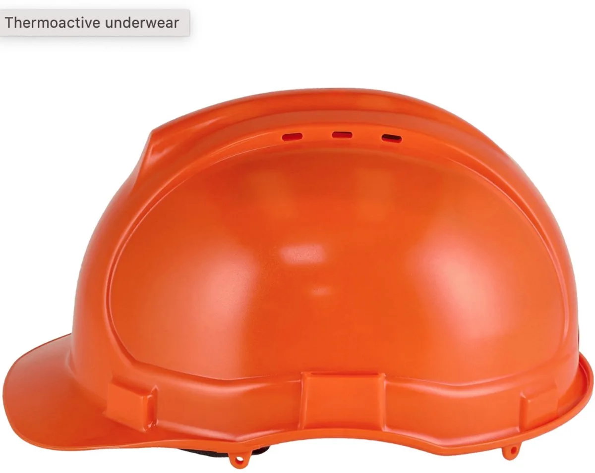 Veiligheidshelm – Bouwhelm met Verstelbare Binnenwerk – EN397 – Comfortabel & Slagvast – Bouwhelm von Stalco, Orange – Produktbild